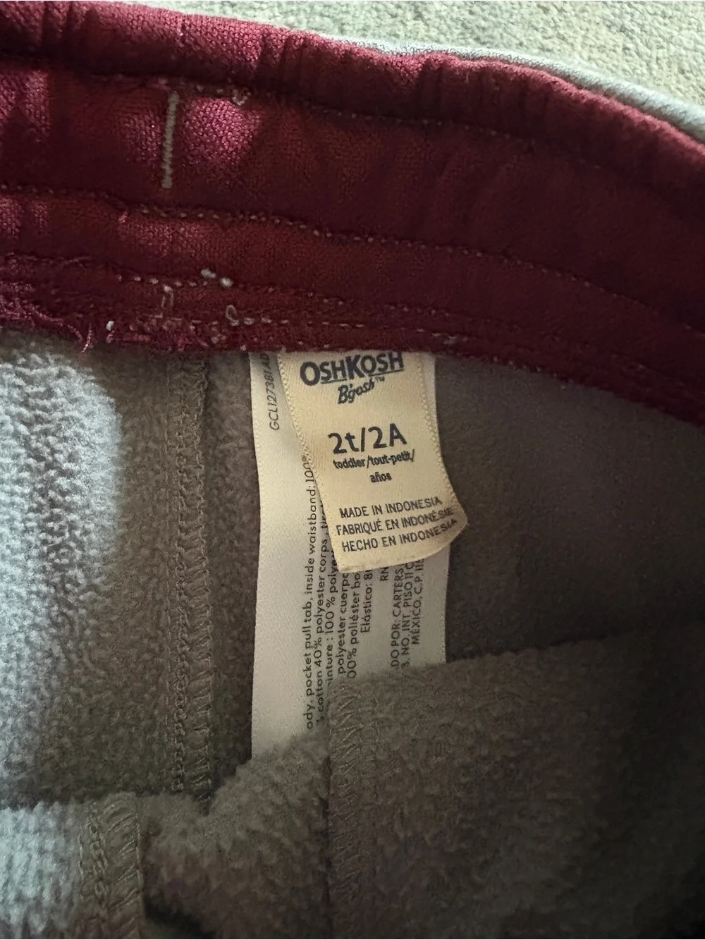 OshKosh Bgosh note few